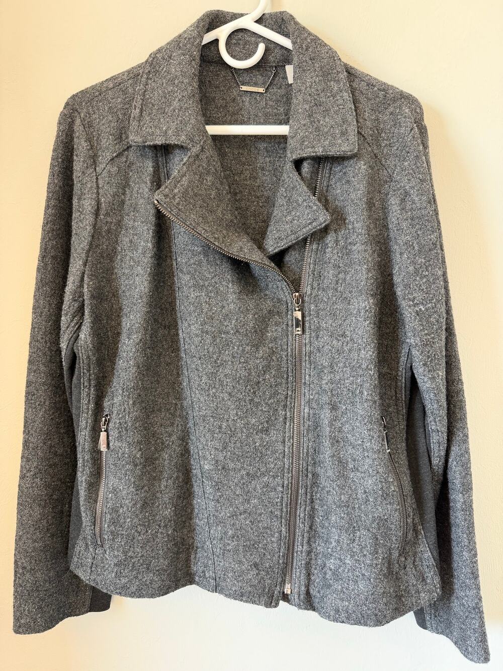 Chico’s Wool-Blend Moto-Style Jacket